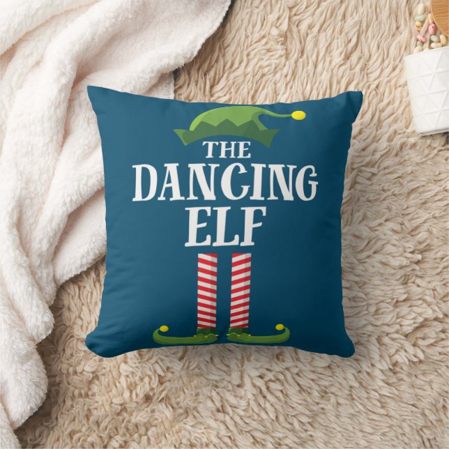 Dansende Elf Matching Family Group kerstparty Kussen (Deken)