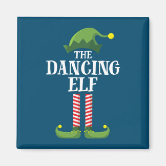 Dansende Elf Matching Family Group kerstparty Magneet