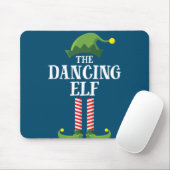 Dansende Elf Matching Family Group kerstparty Muismat (Met muis)