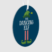 Dansende Elf Matching Family Group kerstparty Ornament (voorkant)