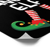 Dansende Elf Matching Family Group kerstparty Poster (Hoek)