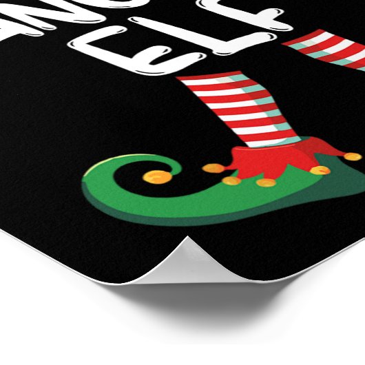 Dansende Elf Matching Family Group kerstparty Poster (Hoek)