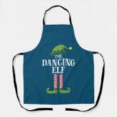 Dansende Elf Matching Family Group kerstparty Schort (Voorkant)