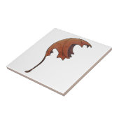 Dansende esdoornblad sinaasappel tegeltje (Zijkant)