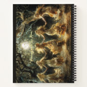 Dansende fee onder volle maan tijdschriften notitieboek (Achterkant)