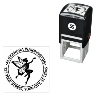 Dansende Fee Vlindervleugels Naam Ret Adres #2 Zelfinktende Stempel