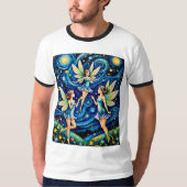 Dansende feeën onder Starry Sky T-shirt (Voorkant)