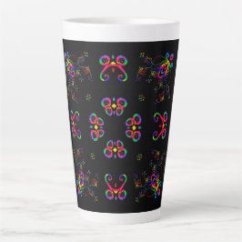 Dansende Fiesta Bloemen Latte Mok