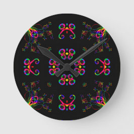 Dansende Fiesta Bloemen Ronde Klok