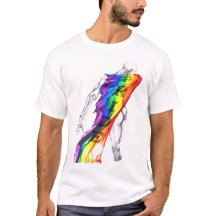 Dansende figuur met pride vlag