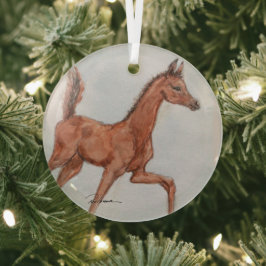 Dansende Filly door Hevener Glas Ornament