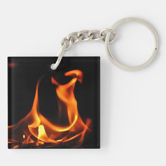 Dansende Fire Sleutelhanger (Achterkant)