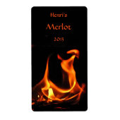 Dansende Fire Wijn Etiketten (Voorkant)