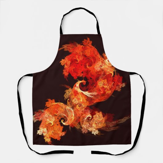Dansende Firebird Abstract Art Apron Schort (Voorkant)
