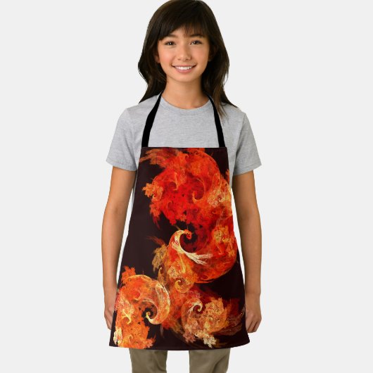 Dansende Firebird Abstract Art Apron Schort (Insitu)
