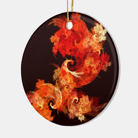 Dansende Firebird Abstract Art Circle Ornament (Links)
