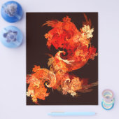 Dansende Firebird Abstract Art Flyer (Enkel)