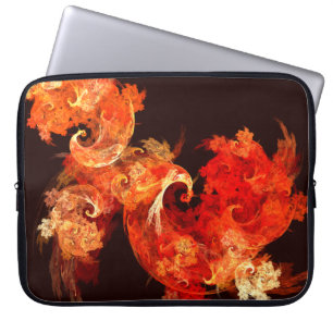 Dansende Firebird Abstract Art-laptophoes Laptop Sleeve
