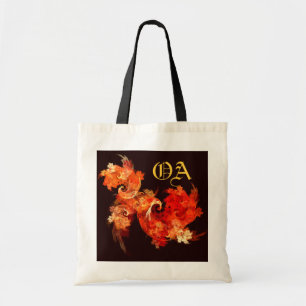 Dansende Firebird Abstract Art Monogram Bag Tote Bag