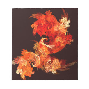 Dansende Firebird Abstract Art Notepad Notitieblok