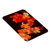 Dansende Firebird Abstract Art Premium Magnet Magneet (Rechterzijde)