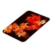 Dansende Firebird Abstract Art Premium Magnet Magneet (Linkerzijde)