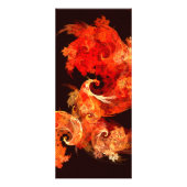 Dansende Firebird Abstract Art-rackkaart Reclamekaart (Voorkant)
