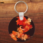 Dansende Firebird Abstract Art Sleutelhanger (Voorkant)