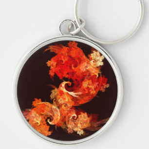 Dansende Firebird Abstract Art Small Sleutelhanger