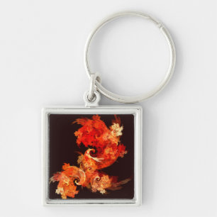 Dansende Firebird Abstract Art Small Sleutelhanger
