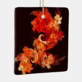 Dansende Firebird Abstract Art Square Ornament (Rechts)
