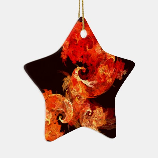 Dansende Firebird Abstract Art Star Ornament (Rechts)