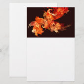Dansende Firebird Abstract Art Stationery Briefpapier (Voorkant / Achterkant)
