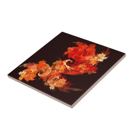 Dansende Firebird Abstract Art Tile Tegeltje (Zijkant)