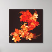 Dansende Firebird Abstract Wrapped Canvas Print (Voorkant)