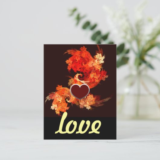 Dansende Firebird Love Briefkaart (Staand voorkant)