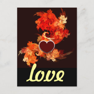 Dansende Firebird Love Briefkaart