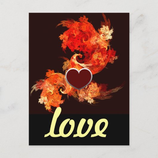 Dansende Firebird Love Briefkaart (Voorkant)