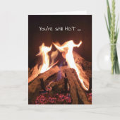 Dansende Flames Birthday Kaart (Voorkant)