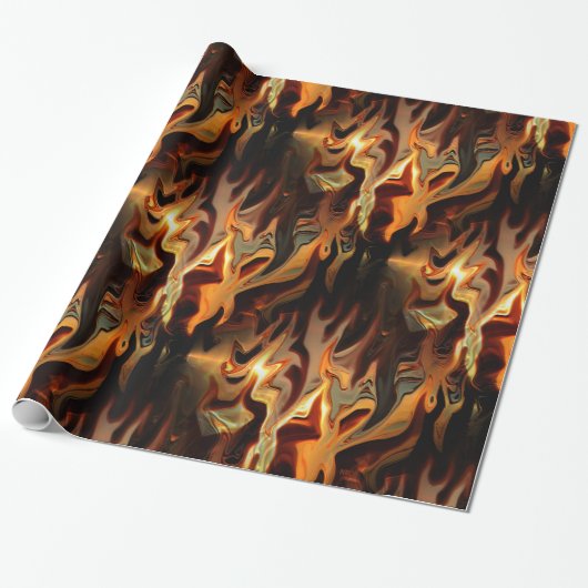 Dansende Flames..... Cadeaupapier (Uitgerold)