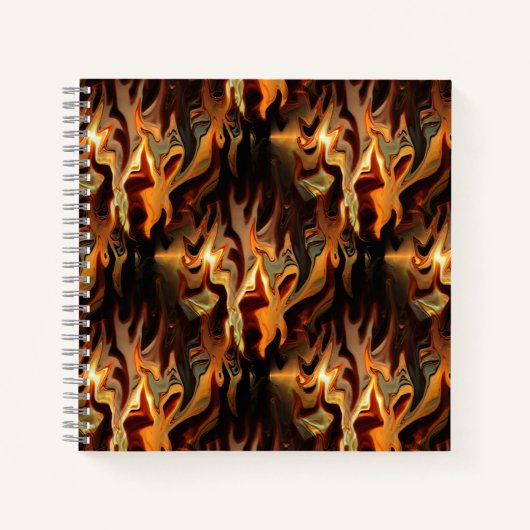 Dansende Flames.... Notitieboek (Voorkant)