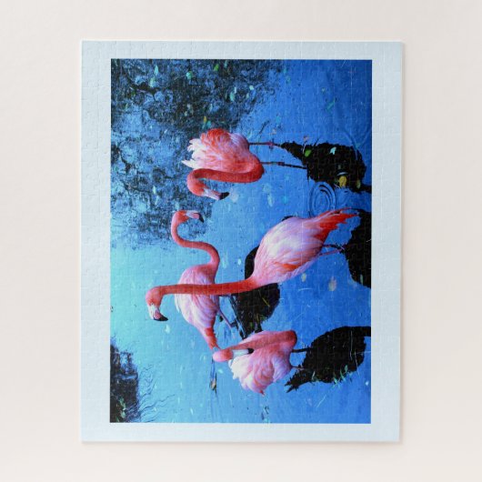 Dansende flamingo's legpuzzel (Verticaal)
