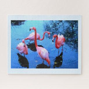Dansende flamingo's legpuzzel