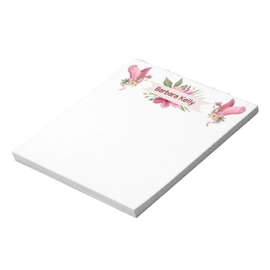 Dansende Flamingos Notitieblok (Linkerzijde)