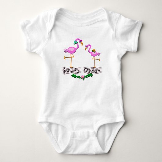 Dansende Flamingos Romper (Voorkant)