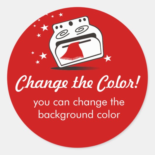 Dansende fornuis oven koken bakken cadeau stickers (Voorkant)