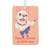 Dansende Franse Bulldog Luchtverfrisser (Achterkant)
