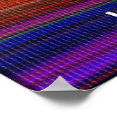 Dansende fret kleur patroon poster (Hoek)