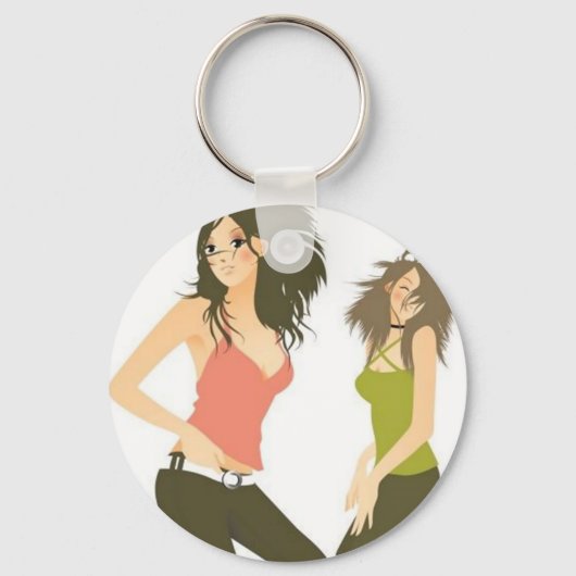 Dansende Friends Sleutelhanger (Voorkant)