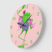 Dansende Froggy Wall Clock Grote Klok (Hoek)